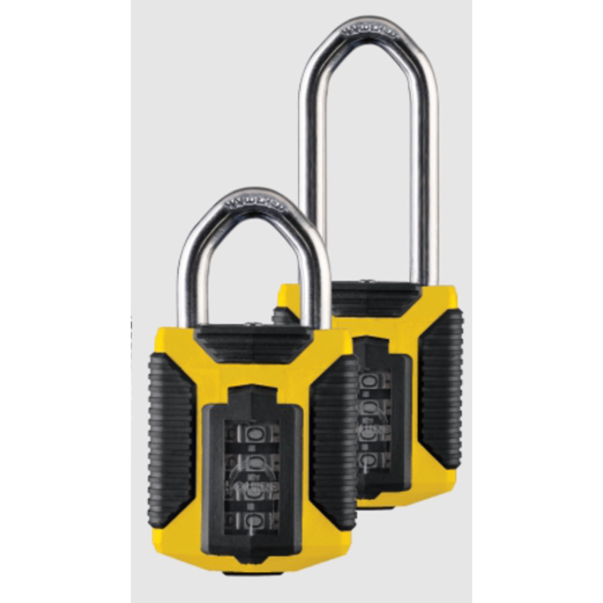 Squire All Terrain Combination Padlock, Long Shackle, All weather, 4-Wheel, 50 mm Shackle thickness, 6 Pack CP50ATLY/2.5